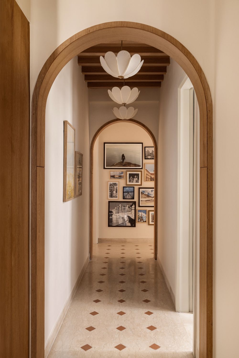 Samsara Avasa — arched warm-minimalist apartment